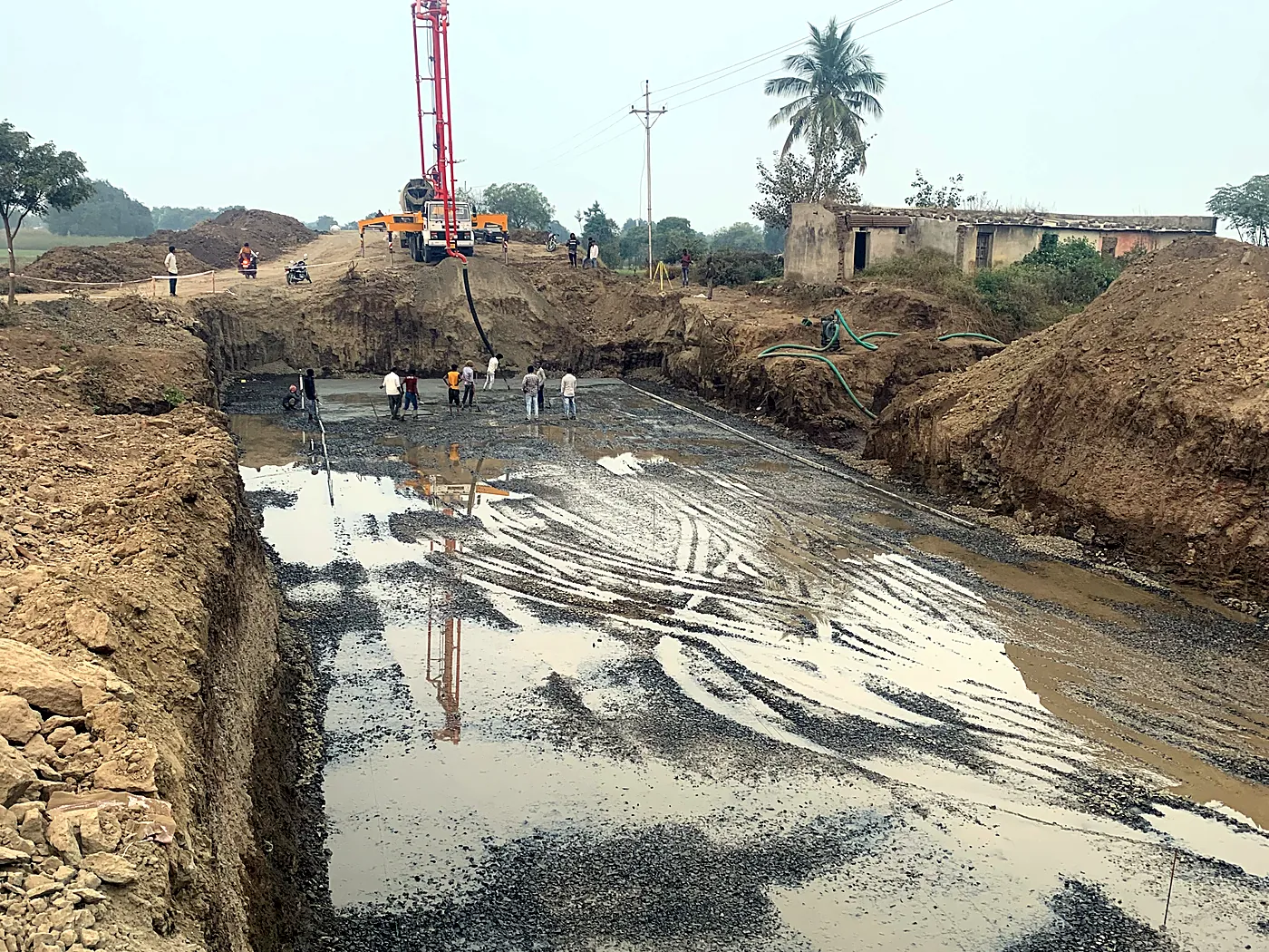 Machine Foundation Construction
